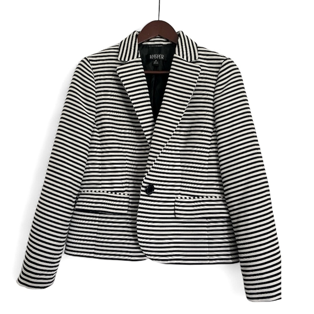 Kasper Women's Striped Blazer Jacket